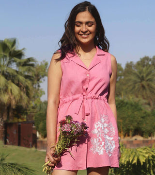 FAYE LINEN JACKET DRESS