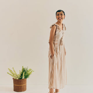MIA MIDI DRESS WITH STRIPES
