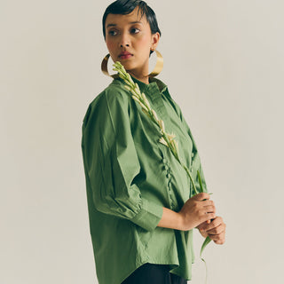 SAGE BUTTON DOWN TOP