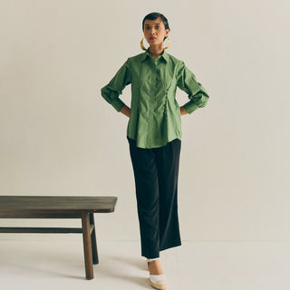 SAGE BUTTON DOWN TOP