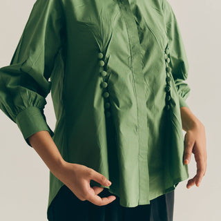 SAGE BUTTON DOWN TOP