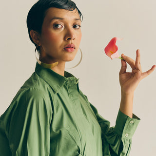 SAGE BUTTON DOWN TOP