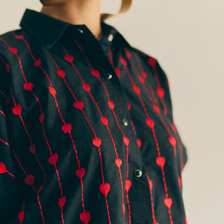 ALL HEART TOP IN BLACK