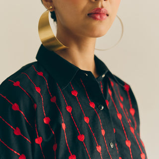 ALL HEART TOP IN BLACK