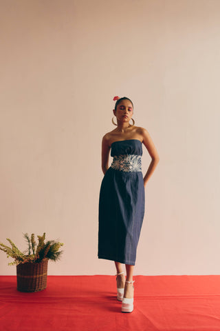 JUNGLE CORE MIDI DRESS