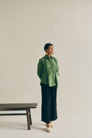 SAGE BUTTON DOWN TOP