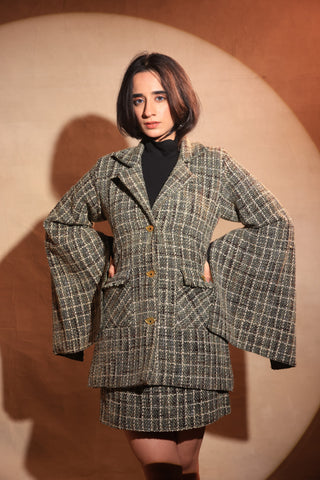 REAGAN CAPE JACKET AND SKIRT